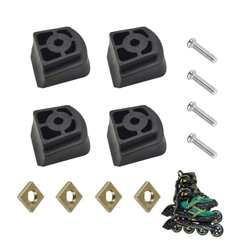 4 Stück Inliner Bremse Hinten, Bremsstopper Bremsklotz aus Tpr, Inliner Bremse Universal aus Pu, Set Mit Universellen Bremsen für Inline, Skates Ersatz Bremsklötze für Rollschuhe für Inlineskates von Dilireba