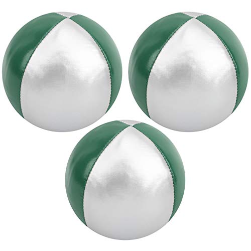 Dilwe Jonglierball, PU + Polyurethan Jonglierball Spielzeug Indoor-Freizeitsport f¨¹r Anf?nger, Kinder, Erwachsene(Gr¨¹n/Silber) Other Ball GamesAndere Ballspiele von Dilwe