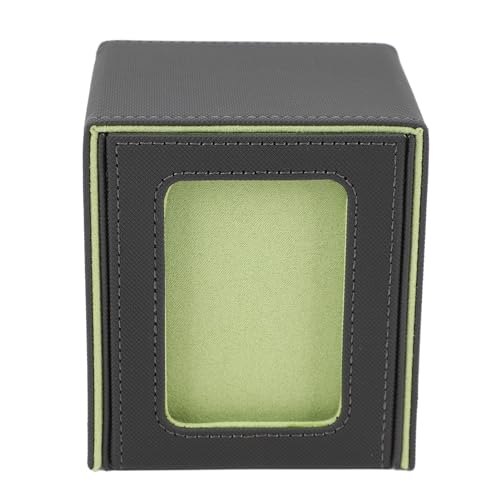 Dilwe Kartendeck-Box, PU-Leder, Kartendeck-Hülle, Kartenaufbewahrungsbox, Magnetverschluss, Separate Kartendeck-Hülle, Spielkartenbox für Tischpräsentation (Green) von Dilwe