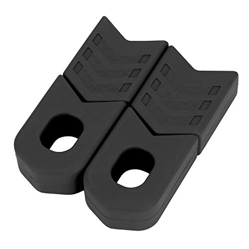 Fahrradkurbelschutz, Silikon Fahrradkurbelstiefel Protektoren Fahrradkurbelschutz Kurbelgarnitur Kurbelabdeckkappe f¨¹r Mountainbike Rennrad(Schwarz) Radfahren Fahrr?der Und Ersatzteile von Dilwe