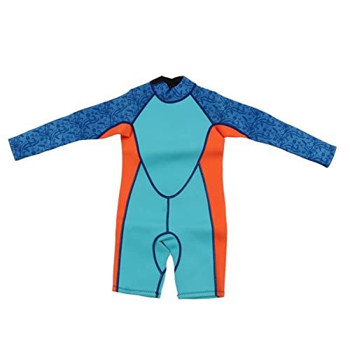Ganzkörper-Neoprenanzug für, UV-Schutz-Badeanzug für Mädchen und Jungen, Einteiliger Neopren-Tauchanzug Zum Surfen, Schnorcheln (Größe 12) von Dilwe