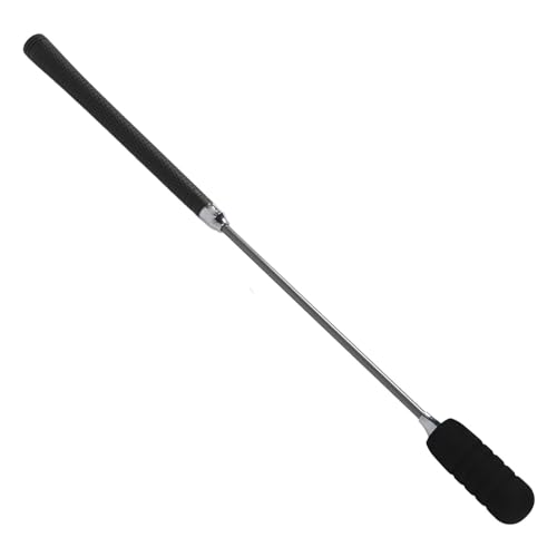 Golf Swing Training Stick, Verstellbarer, Verbesserter Golf Skills Swing Stick mit Soundeffekt, Krafttraining für den Innenbereich (Black) von Dilwe