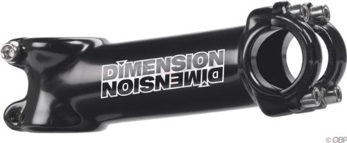 Dimension 31,8 mm Vorbau, 90 mm Klemme, 31,8 mm + 35-Grad-Lenker, 3,8 cm, schwarzes Aluminium von Dimension