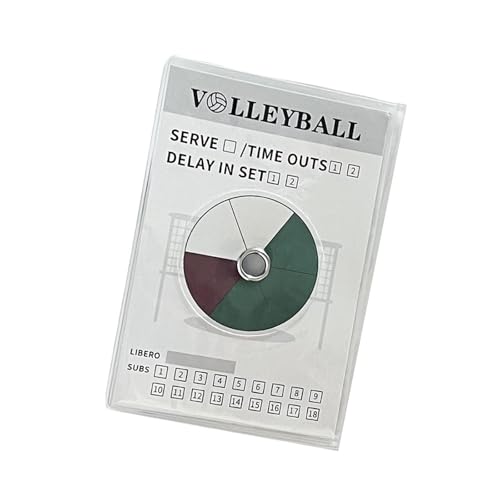 DimyFew Volleyball Als Rotationsanzeige Und Schiedsrichterzubehör Portables Strategiebrett mit Stift für Offizielle Und bei Training Und W, 1 Satz von DimyFew