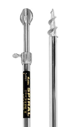 Dinsmores BA4 Außendurchmesser: 1,6 cm. Teleskopstange mit Spiralspitze, 2 x 40 cm, Silber, 2X40CM von Dinsmores