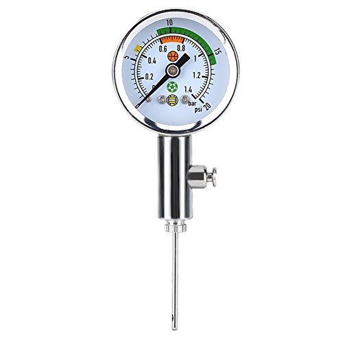 Dioche Ball Air Manometer, Sport Luftdruckmesser Tragbare Barometer Werkzeug für Basketball Fußball Volleyball von Dioche