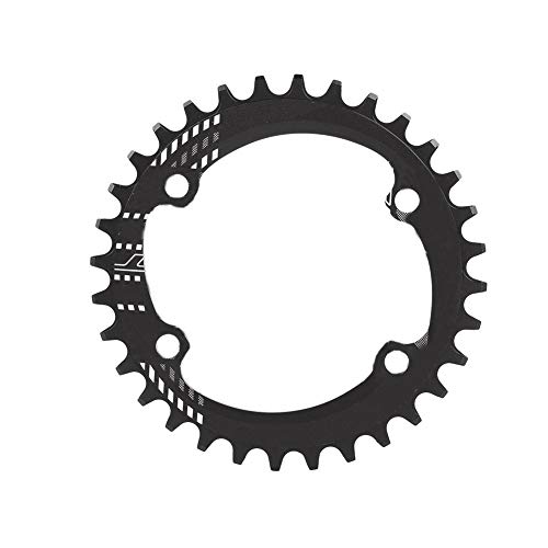Dioche Kettenblatt, Single Speed Kettenblatt BCD 96MM Schmales breites Kettenblatt Einzelkettenring 32T 34T 36T 38T(Schwarz 32T) von Dioche