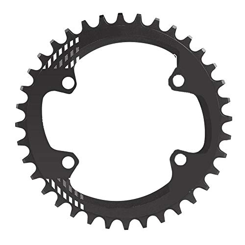Dioche Kettenblatt, Single Speed Kettenblatt BCD 96MM Schmales breites Kettenblatt Einzelkettenring 32T 34T 36T 38T(Schwarz 36T) von Dioche
