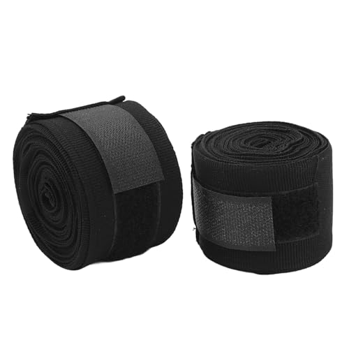 Dioche Kickbox-Bandagen, Sport-Handbandagen, 5 M, Langlebiges Baumwoll-Haken-Design für Rennen (Black) von Dioche