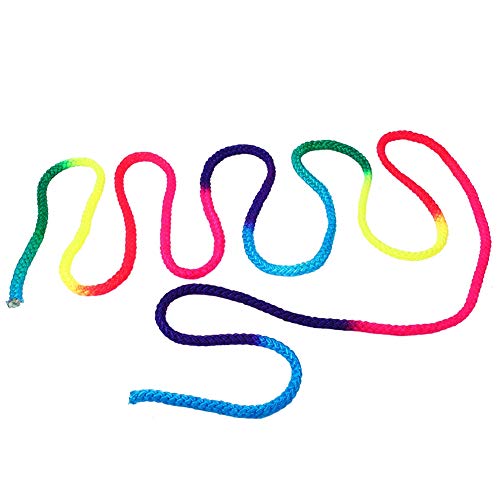 Dioche Seil Sasaki-Gymnastik-Seil Buntes Regenbogenfarben-Seil für Rhythmische Gymnastik Solide Springseile Wettkampf-Kunst-Trainingsseil von Dioche