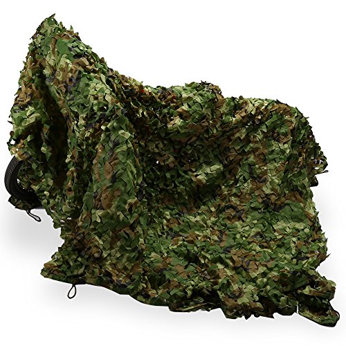 Dioche Tarnnetz, DschungelCamouflage-Netz, Sonnendach, Tarnschutz, Grün, Schutz vor Jagd, Camouflage, UV-Schutz, 2 x 3 m von Dioche