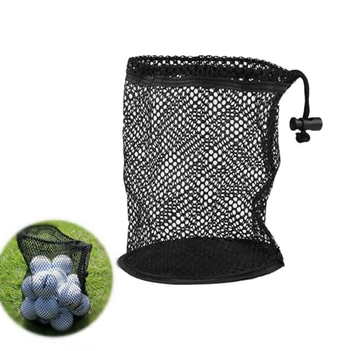 Golf Mesh Bag, Golf Ball Bag with Mesh Nets Nylon Storage Holder Golf Pouch Poke Balls Collector(50 Balls Collector) von Dioche
