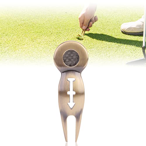 Golf Pitch Tool, Protable Switchblade Pitch Tool Putting Green Rasen Reparatur Golf Geschenk Ball Marker von Dioche