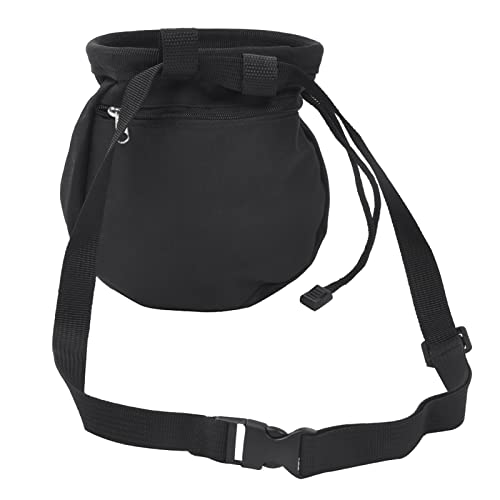 Prana Chalk Bag Klettern Chalk Bag Oxford Tuch Schwarz Outdoor Klettern Pulver Tasche Lagerung Taille Gürtel Tasche von Dioche