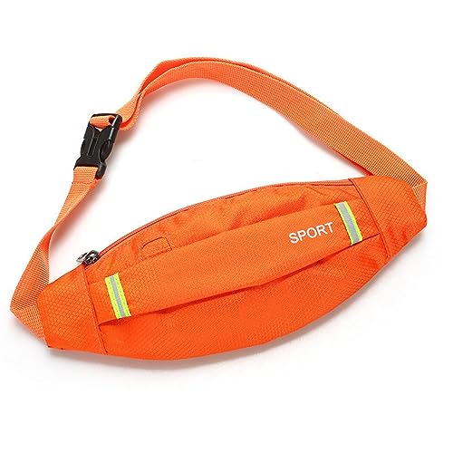 Running Hüfttasche, 3 Farben Männer Frauen Outdoor Sport Taille Gürteltasche Radfahren Gym Pack (Orange) von Dioche