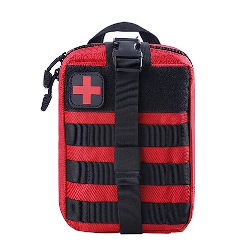 Tactical Erste Hilfe Tasche, Outdoor Medical Erste Hilfe Tasche Klettern Notfall Etui Utility Case(Rot) von Dioche