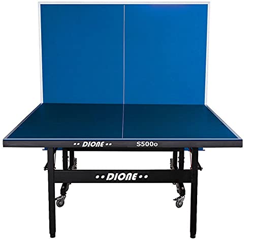 Dione Tischtennistisch S500o - 6mm top - Outdoor Klapp - Rollbar Tischtennisplatte für draußen - Wetterfeste TT-Tisch 60kg - 10 Minuten Installation von Dione
