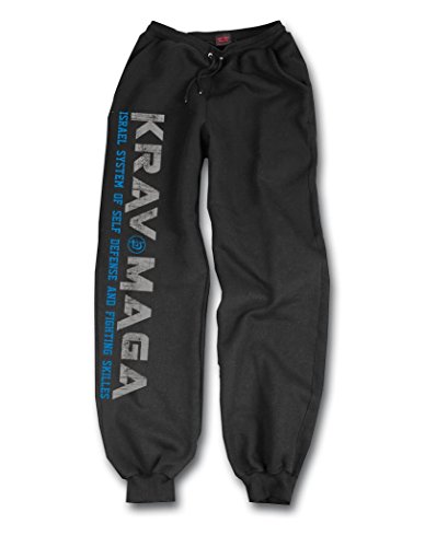 Krav Maga Herren Men's Pants Jogginghose Freizeithose mit Bund SDKM1S (XL) von Dirty Ray