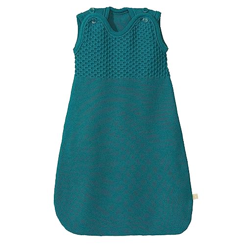 TRÄGER-Schlafsack Baby & Kleinkind - 100% Bio-Merino, TOG 1.7 – atmungsaktiv - Unisex Gr. 60 cm & 75 cm - nachhaltig & fair - für Sommer & Winter - Made in Germany | Pacific Gr. 1 (60 cm) von Disana