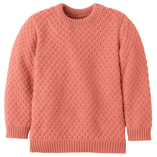 disana - Kid's Aran-Pullover - Wollpullover Gr 122/128 rot von Disana