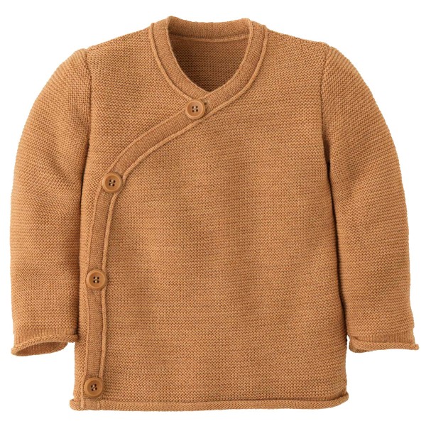 disana - Kid's Melange-Jacke - Merinojacke Gr 62/68 orange von Disana