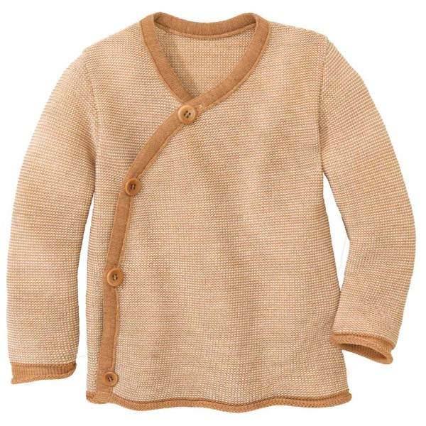 disana - Kid's Melange-Jacke - Merinojacke Gr 98/104 beige von Disana