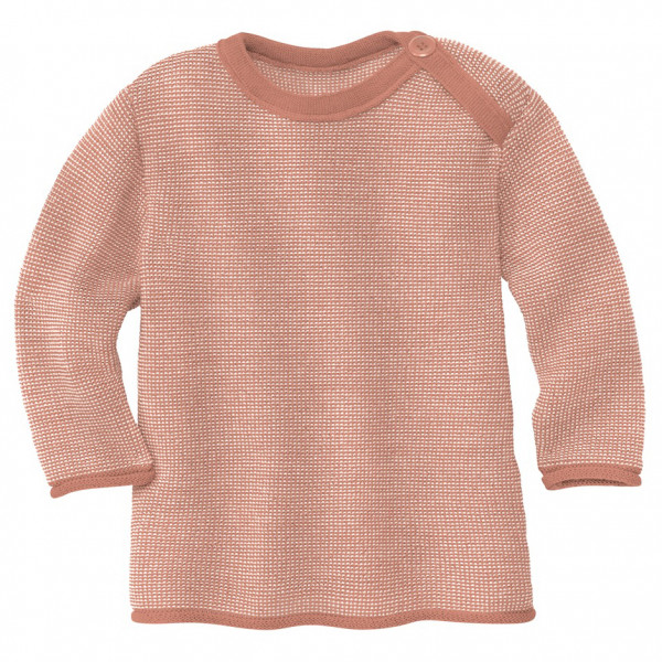 disana - Kid's Melange-Pullover - Merinopullover Gr 98/104 rosa von Disana