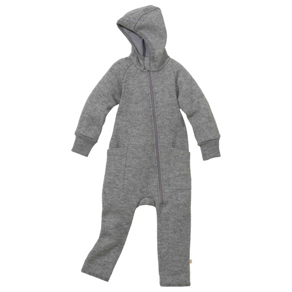 disana - Kid's Zipp-Overall - Overall Gr 74/80 grau von Disana