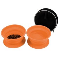 Disc-O-Bed Dog-Bowl Faltbarer Futternapf 2-er Set orange von Disc-O-Bed
