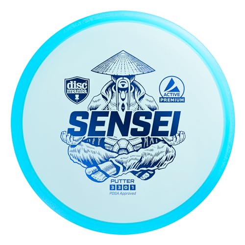 Discgolf Putter Premium Sensei 3/3/0/1, Blau von Discmania