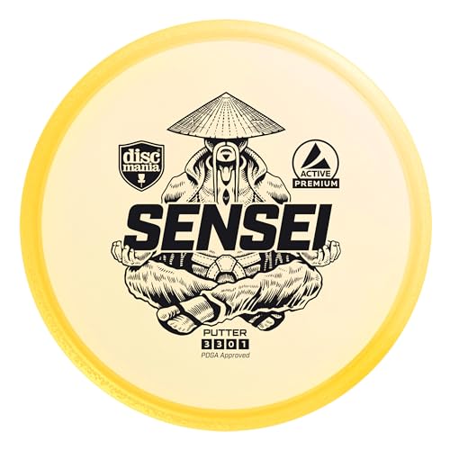 Discgolf Putter Premium Sensei 3/3/0/1, Gelb von Discmania