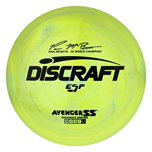 Discraft Paul McBeth Signature ESP Avenger SS Golfscheibe, Farben können variieren, 173-174g von Discraft
