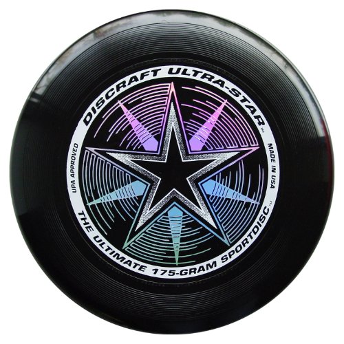 Discraft Ultra Star Sport-Scheibe, 175 g, Black with Deluxe Packaging von Discraft