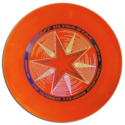 Discraft Unisex – Erwachsene Ultrastar Frisbeescheibe, Orange, 27,5cm von Discraft