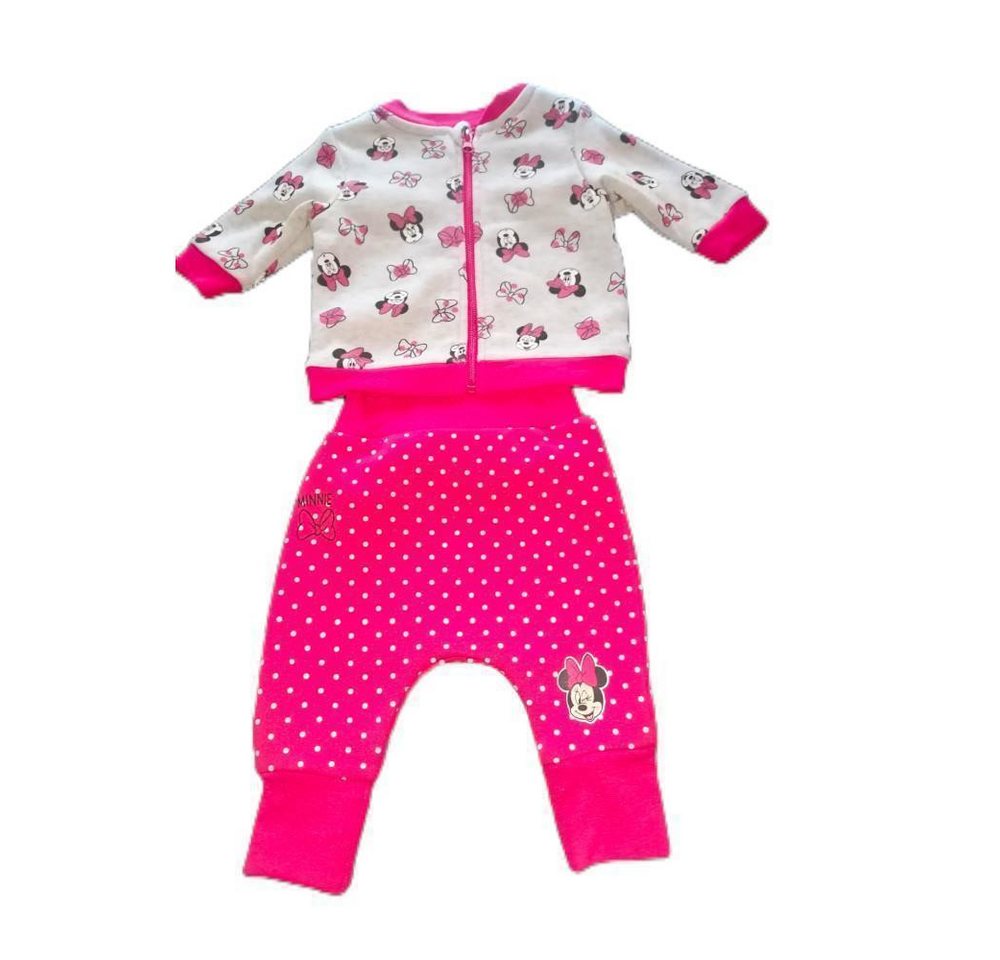 Disney Baby Trainingsanzug Minnie Maus Baby- Trainingsanzug für Mädchen - Hose & Jacke bis Gr. 92 (Set, 2-tlg), Trainingsanzug für Babys, bestehend aus Hose und Jacke von Disney Baby