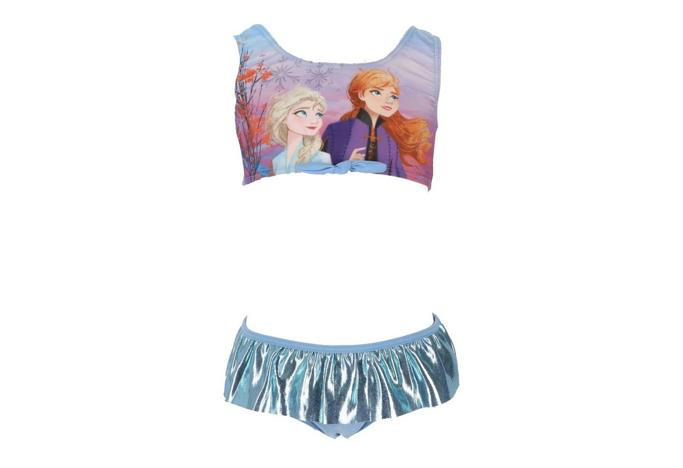 Disney Frozen Badeanzug Disney Die Eiskönigin Elsa Kinder Mädchen Bikini Gr. 98 bis 128 von Disney Frozen