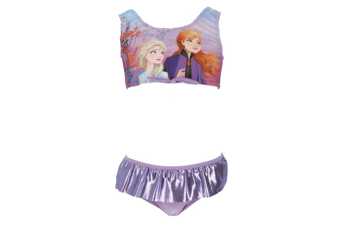 Disney Frozen Badeanzug Disney Die Eiskönigin Elsa Kinder Mädchen Bikini Gr. 98 bis 128 von Disney Frozen