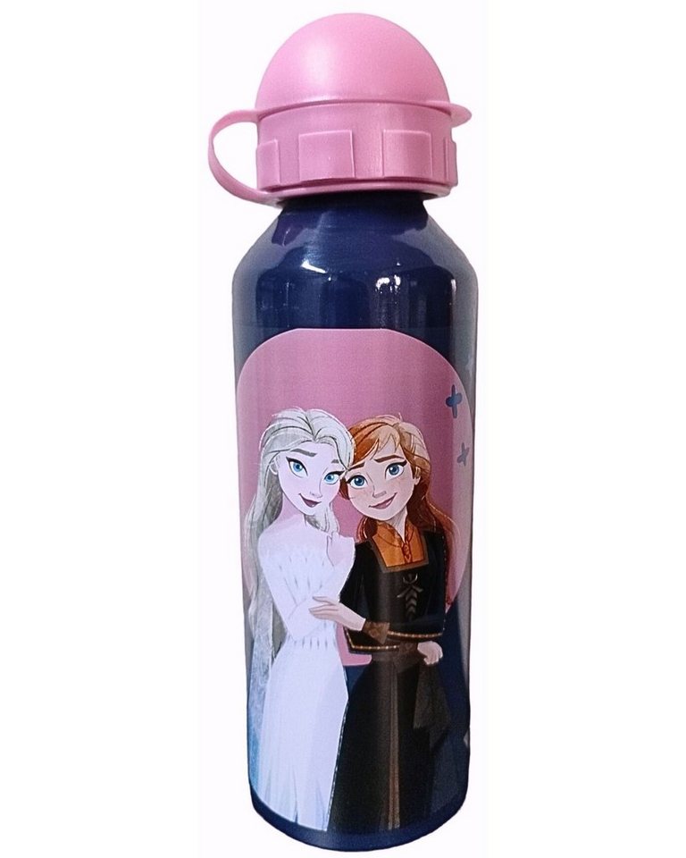 Disney Frozen Trinkflasche Elsa & Anna, Kinder Sport-Aluminiumflasche 520 ml BPA frei von Disney Frozen