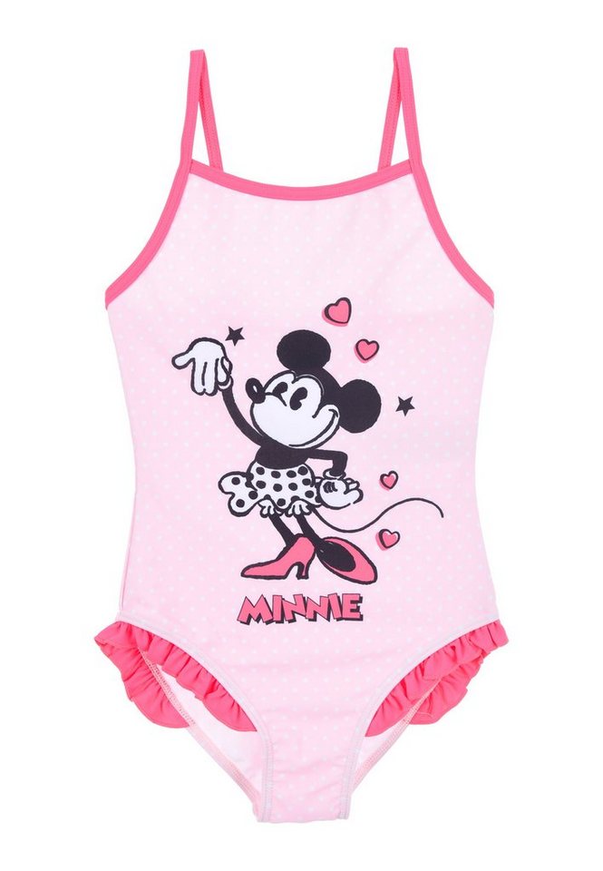 Disney Minnie Mouse Badeanzug 100 Jahre Kinder Schwimmanzug Bademode von Disney Minnie Mouse