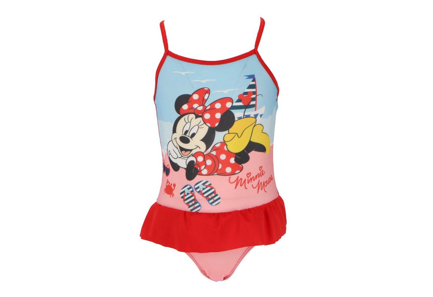 Disney Minnie Mouse Badeanzug Disney Minnie Maus Kinder Mädchen Badeanzug Gr. 98 bis 128 von Disney Minnie Mouse