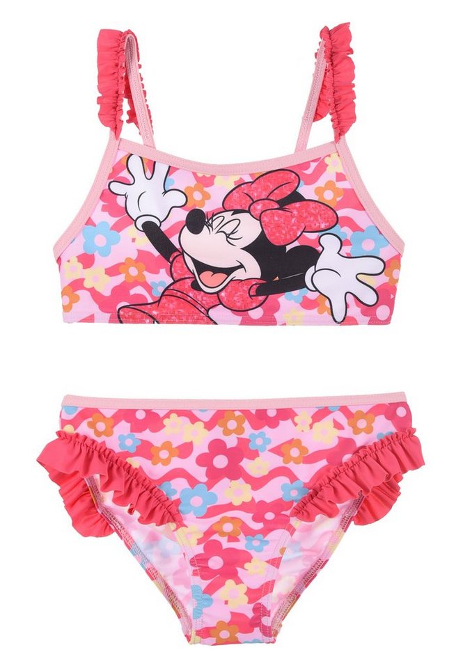 Disney Minnie Mouse Badeanzug Mädchen Bikini Bade-Set Badeanzug Bademode von Disney Minnie Mouse