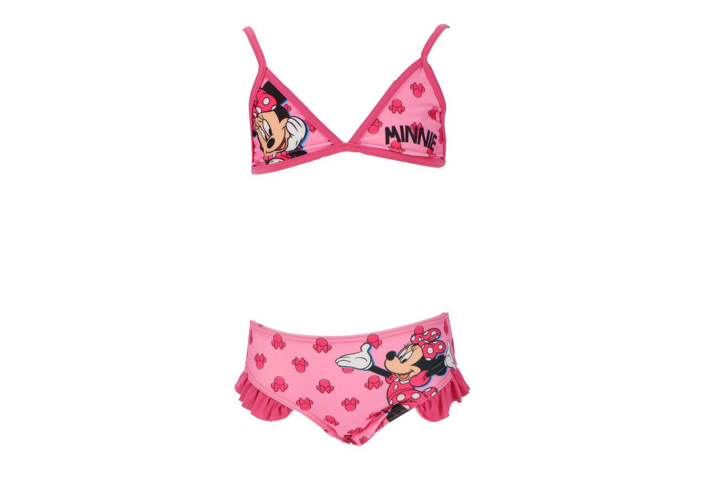 Disney Minnie Mouse Badeanzug Minnie Mouse Bikini Badeanzug für Mädchen Farbenfroher Schwimmkleidung von Disney Minnie Mouse