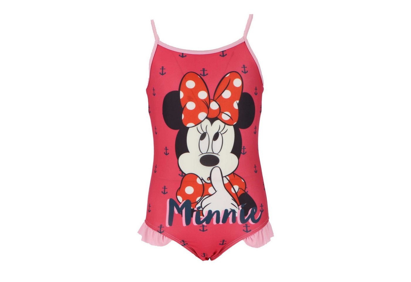 Disney Minnie Mouse Badeanzug Minnie Mouse Schwimmanzug für Mädchen Farbenfroher Badeanzug von Disney Minnie Mouse