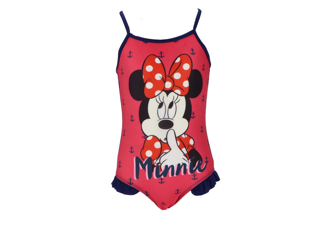 Disney Minnie Mouse Badeanzug Minnie Mouse Schwimmanzug für Mädchen Farbenfroher Badeanzug von Disney Minnie Mouse