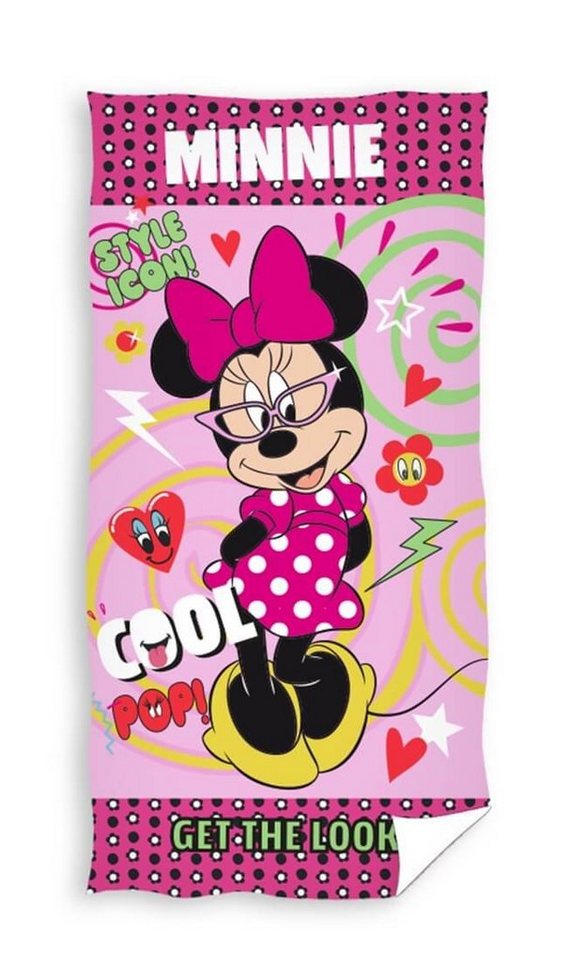 Disney Minnie Mouse Handtuch Disney´s Minnie Mouse - Handtuch, 70x140, Baumwolle (1-St), 100% Baumwolle von Disney Minnie Mouse