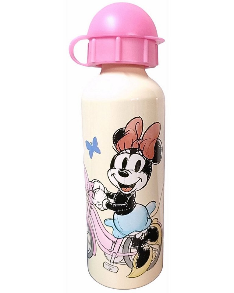 Disney Minnie Mouse Trinkflasche Minnie Maus -RIDE AND SHINE, Kinder Sport-Aluminiumflasche 520 ml BPA frei von Disney Minnie Mouse