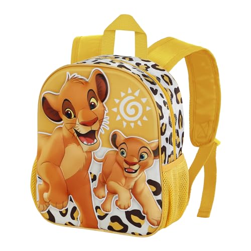 Disney Der König der Löwen Africa-Kleiner 3D Rucksack, Gelb, 26 x 31 cm, Kapazität 8,5 L von Disney