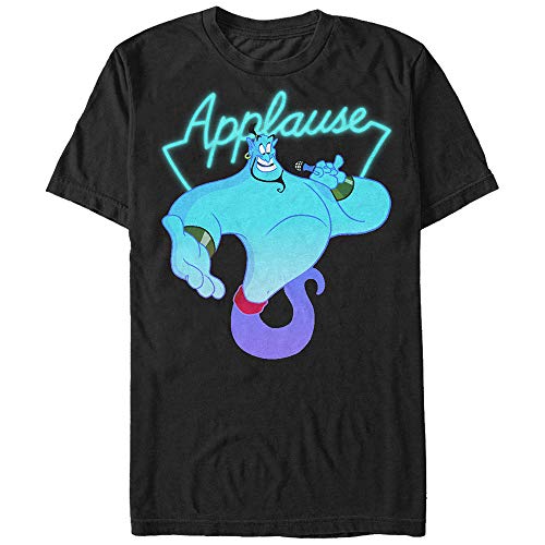Disney Aladdin Genie Applaus Humor-Grafik-T-Shirt für Herren, Schwarz, Größe XL, US von Disney