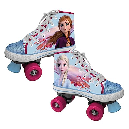 Disney Frozen II Rollschuhe mit Pailletten für Mädchen, Mehrfarbig, 29-30 von Disney