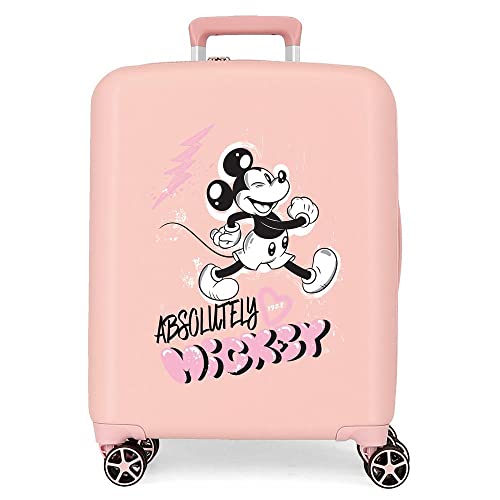 Disney Mickey Friendly Nude Kabinenkoffer 40 x 55 x 20 cm, starres ABS, integriertes TSA-Schloss, 38,4 l, 2,82 kg, 4 Doppelrollen, Handgepäck von Disney